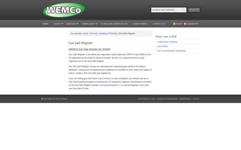Gas Safe Register - WEMCO