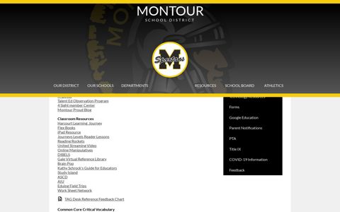 Staff Resources – Resources – Montour School District