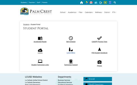 Student Portal – Students – Palm Crest Elementary