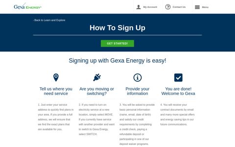 It's Easy to Sign Up for Electric Service | Gexa Energy