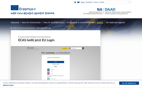 ECAS heißt jetzt EU Login – Nationale Agentur für EU ...