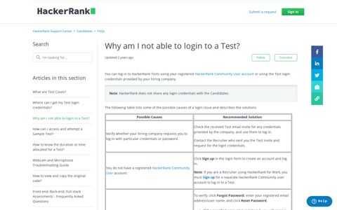 Why am I not able to login to a Test? – HackerRank Support ...