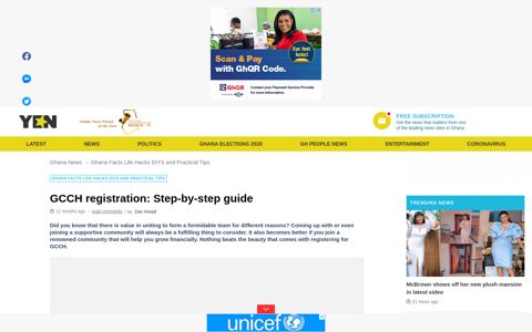 GCCH registration: Step-by-step guide ▷ YEN.COM.GH
