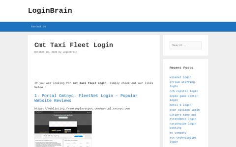 Cmt Taxi Fleet - Portal Cmtnyc. Fleetnet Login - Popular ...