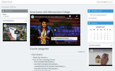 Student Portal - Metropolitan College Sri Lanka