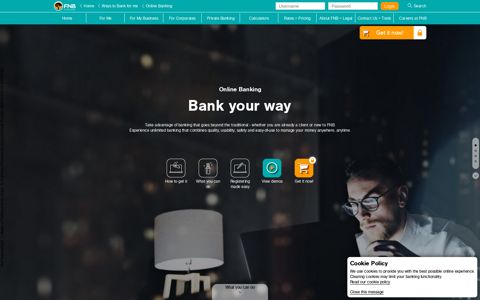 Online Banking - Ways to bank - FNB
