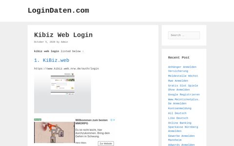 Kibiz Web Login - LoginDaten.com