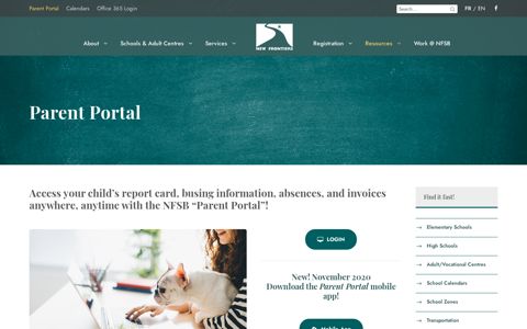 New Frontiers School Board » Parent Portal