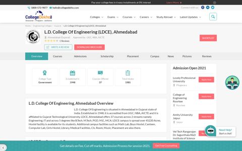 L.D. College Of Engineering (LDCE), Ahmedabad - 2021 ...