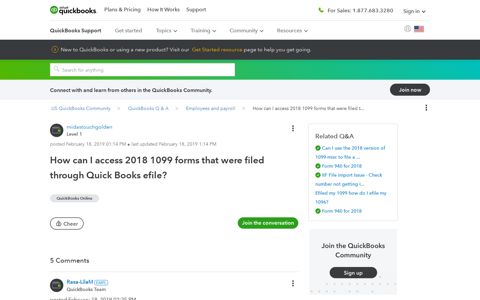 How can I access 2018 1099 forms that were ... - QuickBooks