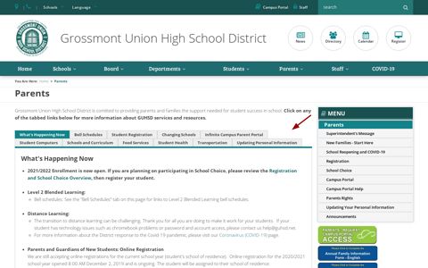 Parents - Grossmont Union High School District