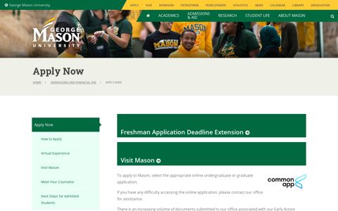 Apply Now | George Mason University