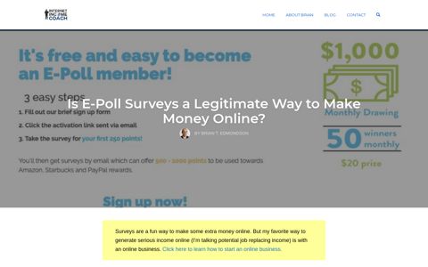 Is E-Poll Surveys a Legitimate Company? | Internet Income ...