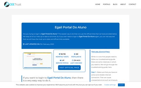 Egali Portal Do Aluno - Find Official Portal - CEE Trust