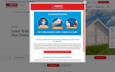 Plot Loans - HDFC Ltd