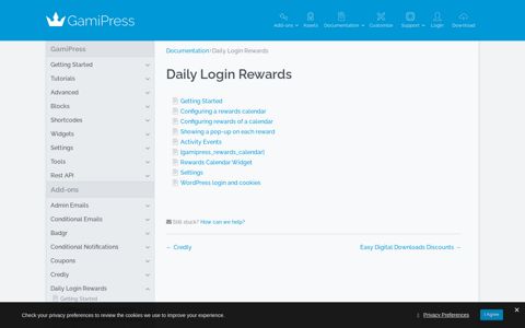 Daily Login Rewards - GamiPress