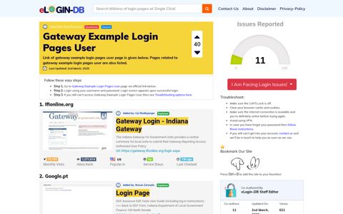 Gateway Example Login Pages User