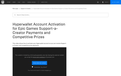 Hyperwallet Account Activation for Epic Games Support-a ...
