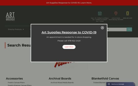 Search Results for: Fredrix - Art Supplies Wholesale