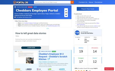 Cheddars Employee Portal