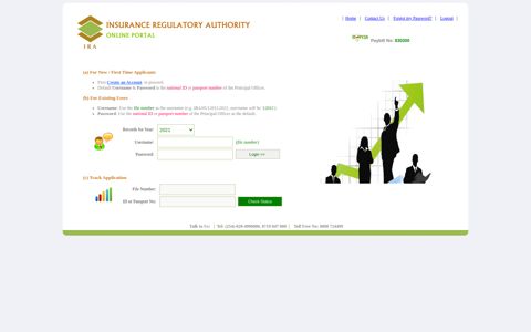 Insurance Regulatory Authority Online Portal
