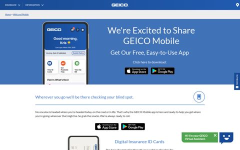GEICO's Mobile App ~ Free Insurance App | GEICO