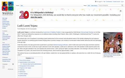 Ladli Laxmi Yojana - Wikipedia