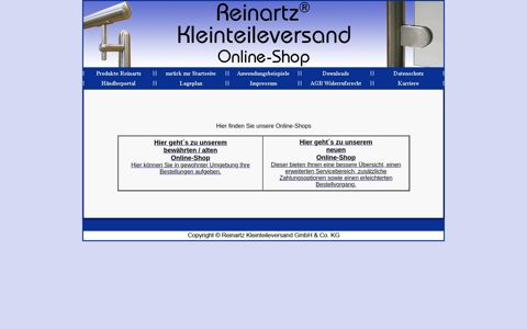 Online-Shop Reinartz Kleinteileversand