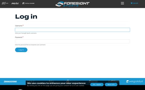 Log in | Foresight Sports