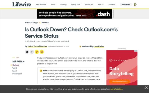 Is Outlook Down? How to Check Outlook.com's Service Status