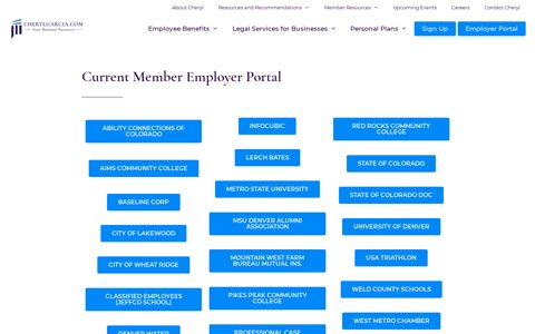 Current Member Employer Portal | Cheryl Garcia