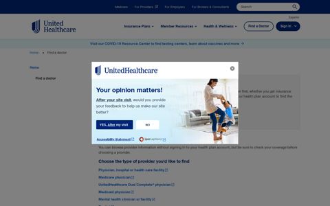 Find a doctor | UnitedHealthcare