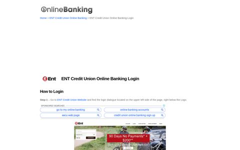 ENT Credit Union Online Banking Login | Online Banking