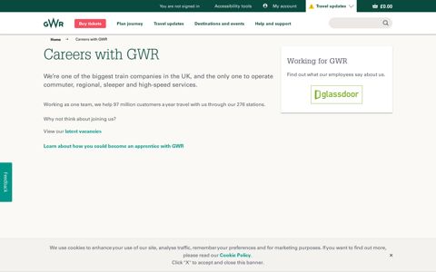 Careers - Work with us | Great Western Railway