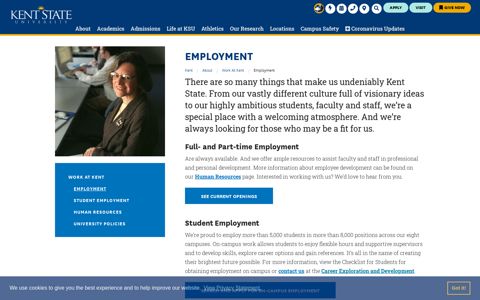 Employment | Kent State University