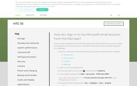 HTC 10 - How do I sign in to my Microsoft email account from ...