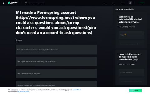 If I made a Formspring account (http://www.formspring.me ...