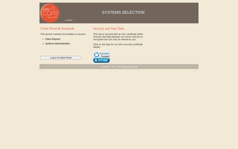 Systems Login Page