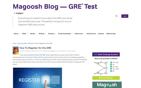 How To Register for the GRE - Magoosh Blog — GRE® Test