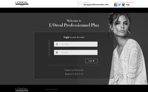 Login Welcome to L'Oreal Professionnel Plus