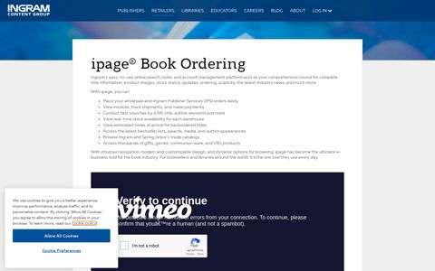 iPage - Book Ordering Tools, POS Integration | Ingram ...