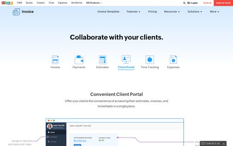 Client Portal - Online Customer Portal | Zoho Invoice