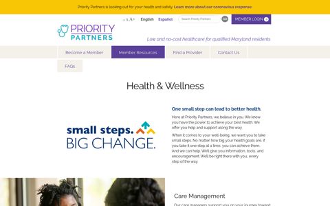 Health and Wellness Overview - Priority Partners MCO