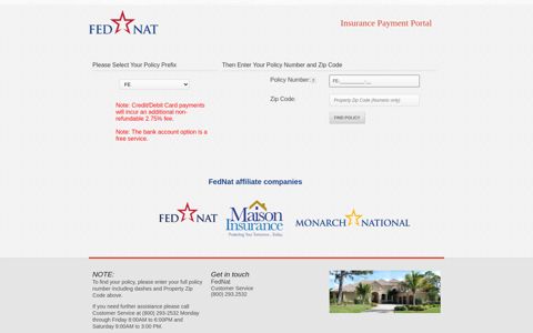 FedNat Payment Portal