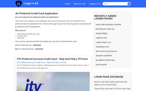 jtv preferred credit card application - Official Login Page [100 ...