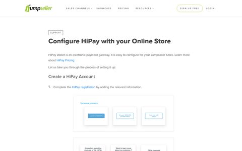 How to setup HiPay for your online store - Jumpseller