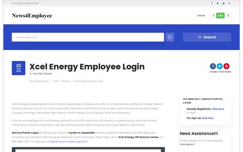 Xcel Energy Employee Login | News For Employee