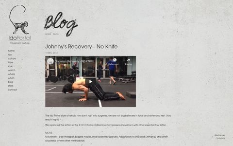 Johnny's Recovery - No Knife - Ido Portal