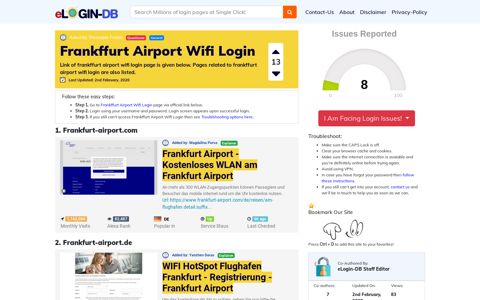 Frankffurt Airport Wifi Login