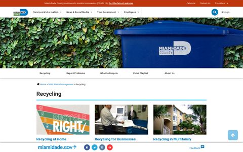 Recycling - Miami-Dade County